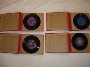 37 Vintage 7” 45 rpm Vinyl Records Great Variety Lot With four 12 sleeve Cases - Picture 1 of 8