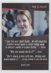 2018 Rittenhouse X-Files Seasons 10 & 11 The Quotable X-Files Babylon #Q12 2d0