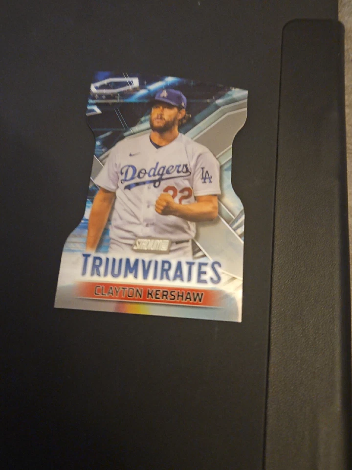 2023 Stadium Club Baseball Clayton Kershaw TRIUMVIRATES #T-24 Insert LA Dodgers - Image 1 of 1