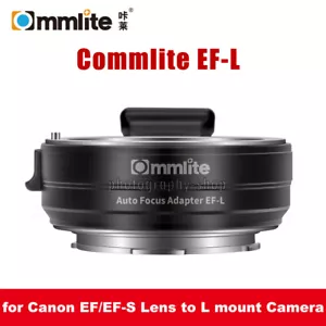 Commlite CM-EF-L AF Lens Adapter for Canon EF/EF-S Lens to Leica Sigma L mount - Picture 1 of 6