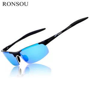 RONSOU Men Sport Al-Mg Polarized Sunglasses Unbreakable For Driving Fishing Golf - Picture 1 of 54