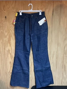 BIG YANK MAGIC DENIM - VINTAGE 1960's BELL BOTTOMS NWT - WAIST 30-31 INSEAM 33 - Picture 1 of 12