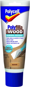 Polycell Polyfilla für Holz allgemeine Reparaturen Tubenfüller - 330g - MEDIUM - Bild 1 von 1