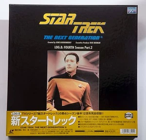 00 STAR TREK The Next Generation Log 8 Fourth Season Pt.2  Laserdisc Box Set JP - Picture 1 of 5