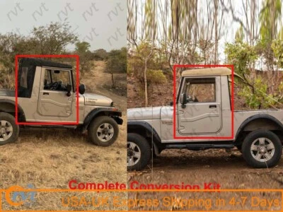 OEM Mahindra Complete Half Hard Top Conversion Kit For ROXOR FedEx Express ship - Image 1 of 4