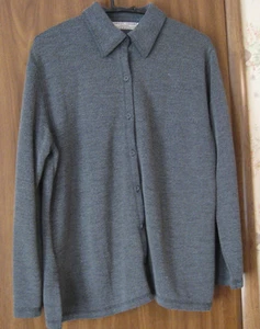 DAMEN BLUSE - SHIRT - TOP - CAROLYN TAYLOR - FARBE - GRAU - GRÖSSE - M - Bild 1 von 2