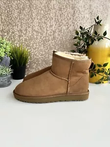 UGG Classic Mini Chestnut Boots UK Size 10.5 - Picture 1 of 14