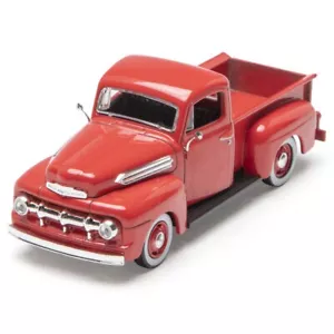 Denver Diecast Maßstab 1:48 1951 Ford Pickup rote Chromfelgen Weißwand - Bild 1 von 3