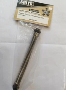 RC Saito SAI125a143 Fexible Exhaust Pipe W/Two nuts aircraft saito nitro Engine - Picture 1 of 2