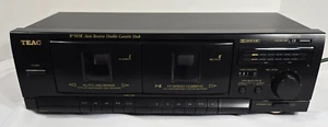 TEAC W-505R Dual Cassette Deck with Auto Reverse, Hi Speed Dubbing Tested Works - Picture 1 of 9