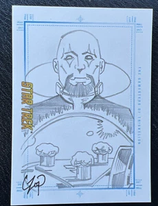 Star Trek the Original Series Portfolio Prints JOHN CZOP Gamesters SKETCH 1/1 - Picture 1 of 2