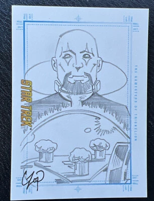 Star Trek the Original Series Portfolio Prints JOHN CZOP Gamesters SKETCH 1/1 - Image 1 of 2