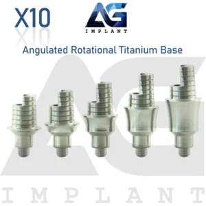 10 abgewinkelte Titanbasis rotierendes Prothesensystem Int Sechseck 2,42 mm - Bild 1 von 4