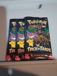 2024 Pokemon TCG Trick or Trade Booster Packs Halloween Card Lot Bundle 3 Packs - Picture 1 of 3