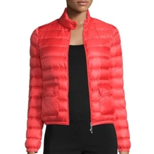 Moncler Lans kurze Pufferjacke in heller Koralle Größe 0 - Bild 1 von 13