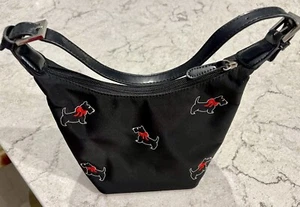 Scottish Terrier Scottie Black Mini Bag Adjustable Strap Top Zipper - Picture 1 of 3