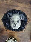 Antique haunted spirit mourning death brooch in gothic box