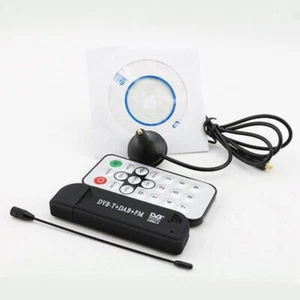 RTL2832U & R820T DVB-T RTL-SDR+DAB+FM USB Digital TV Tuner Receiver PC Laptop - Afbeelding 1 van 5