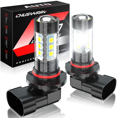 For Jeep Grand Cherokee 1999-2010 2x LED Fog Light Bulbs Kit 9145 9140 White - Image 1 of 4