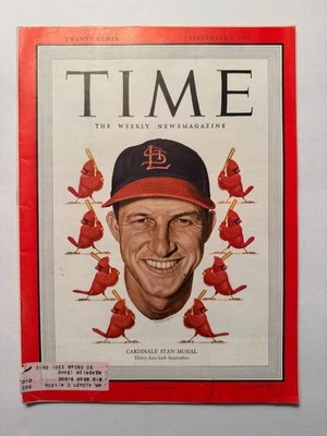 * 原版 1949 年 * 时代 * 杂志斯坦音乐 - 圣路易斯红雀队封面 - 棒球* — 第 1/3 张图片