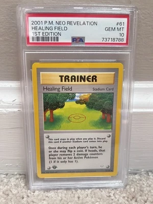 2001 Pokemon Neo Revelation Healing Field 1st Edition #61 PSA 10 - Image 1 of 2