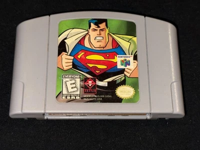 Superman (Nintendo 64, 1999) Cleaned / Tested / Authentic - N64 - - Image 1 of 4
