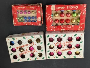 Mini BOLA Árbol de Vidrio Adornos de Navidad Japón De Colección - Imagen 1 de 11