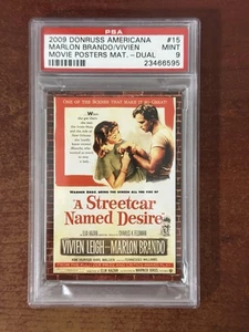 2009 Donruss Americana Movie Posters /500 Marlon Brando #15 PSA 9 Streetcar - Picture 1 of 3