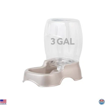 Dispensador de agua Petmate Pet Café 3 GAL para gatos y perros - Hecho en EE. UU. Bronceado Perla Foto 1 de 4