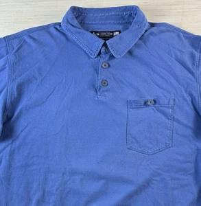 American Giant Polo Made In USA Men’s Large Blue Cotton - Picture 1 of 4