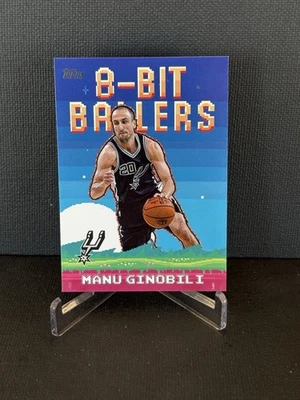 #8B-29 Manu Ginobili San Antonio Spurs 2025-26 Topps Basketball 8-BIT BALLERS - Image 1 of 3