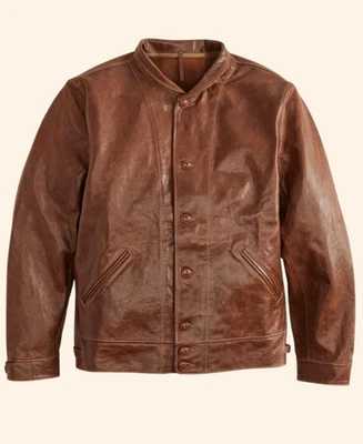 Chaqueta de cuero Menlo cosaco marrón Einstein Foto 1 de 4