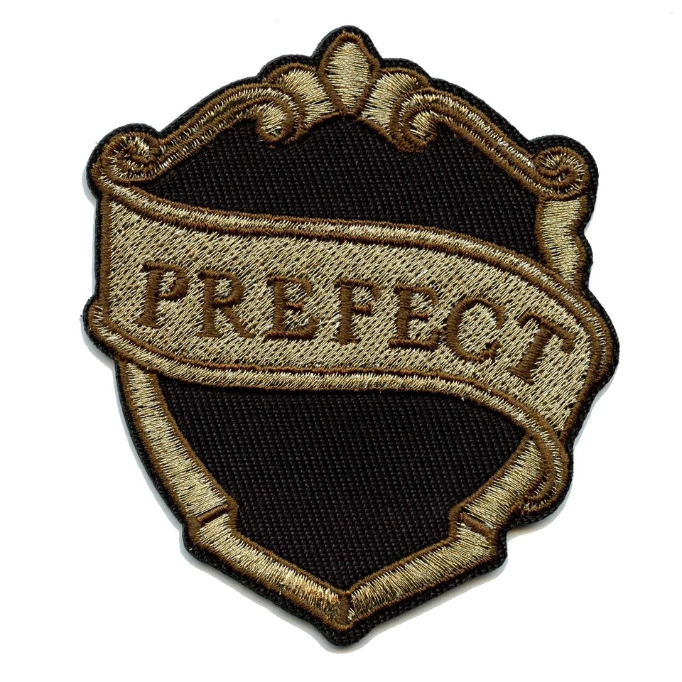 Harry Potter Prefect Gold Logo Embroidered Iron On Patch - Image 1 of 1