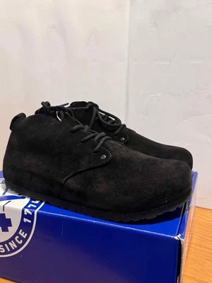 Birkenstock Dundee Womens Boots Sz 7 Comfort Black Suede Lace Up Ankle Boots - Image 1 of 4
