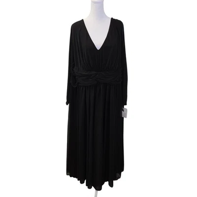 NWT DB Studio Celebrate Ruched Waist Long Sleeve Special Occasion Dress Size 26 - Image 1 of 4