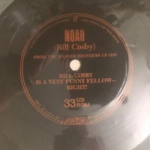 Vintage humor Noah Bill Cosby 33 1/3rpm Flexi Disc Record Eva-Tone soundsheet - Foto 1 di 2