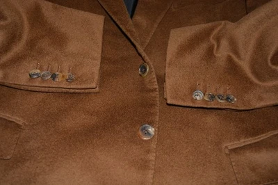 $3895 Ermenegildo Zegna Pure Cashmere Jacket Blazer 46S 100% Cashmere Brown - Image 1 of 4