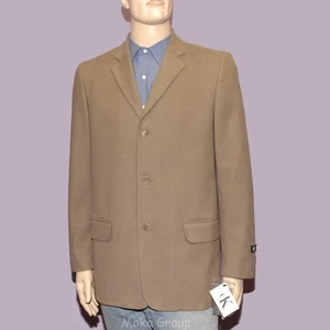 Men Calvin Klein $345 Modern Jacket size 36 Brown Cotton Sport Coat New with Tag - Picture 1 of 2