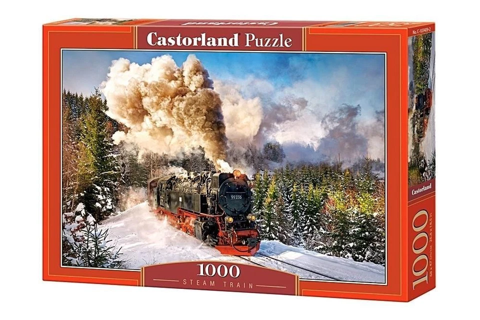 CASTORLAND Puzzle 1000 Dampfeisenbahn CASTOR