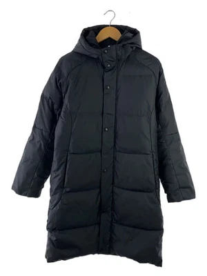 DESCENTE Long Down Coat, Size S, Polyester, Black, DMMOJC42 - Image 1 of 4