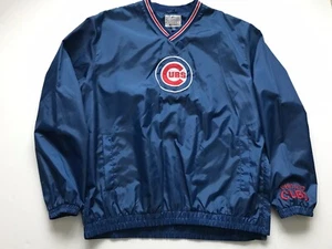 RARE Vintage Authentic MLB Genuine Chicago Cubs Pullover Windbreaker Jacket - Picture 1 of 5