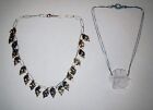 Estate Unique Artist Sterling Silver Necklace Jewelry Lot - Reticulated Quartz