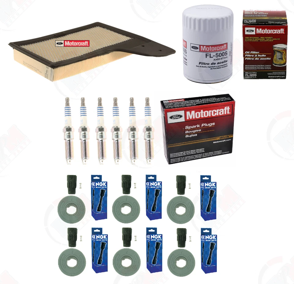 Kit de afinación MOTORCRAFT con botas "IRIDIUM" y NGK para Ford Mustang V6 2011-2015 Foto 1 de 1