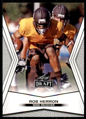 2014 Leaf Draft Robert Herron Rookie Wyoming Cowboys #49 NCAA Football - Image 1 of 2