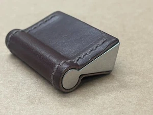 Turnstyle Designs Sattel Schokolade Leder Rolltop Schrankgriff T1176 - Bild 1 von 13