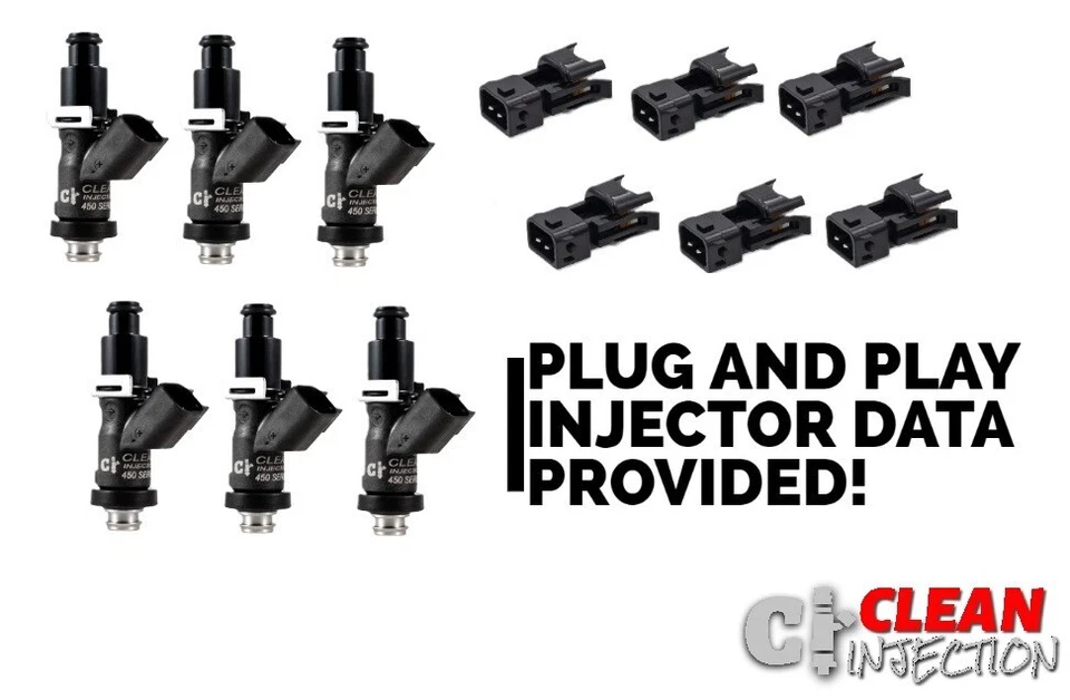 Injetores de combustível ACURA NSX 1997-2004 C32B1 3.2L 450cc injeção limpa série 450 - Imagem 1 de 1