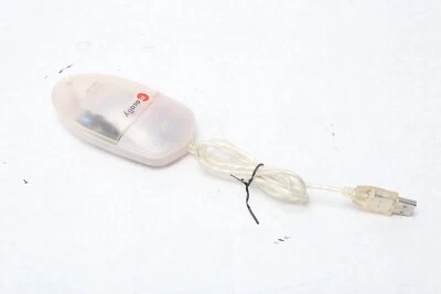 MacAlly iMouse Single Button Apple iMac USB Ball Mouse Transparent Clear C51a - Image 1 of 4