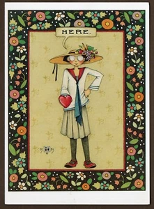 Mary Engelbreit Greeting Card, Here I'm Yours, Vintage 1983, 7" x 5" - Picture 1 of 3
