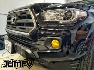 16-21 Tacoma PreRunner Precut Yellow Fog Light Overlays Tint Wrap JDM - Picture 1 of 1