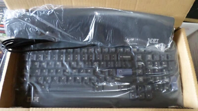NEW!! UNUSED!!  IBM 34P0440 Black PS/2 Wired Keyboard - Image 1 of 4